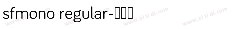 sfmono regular字体转换